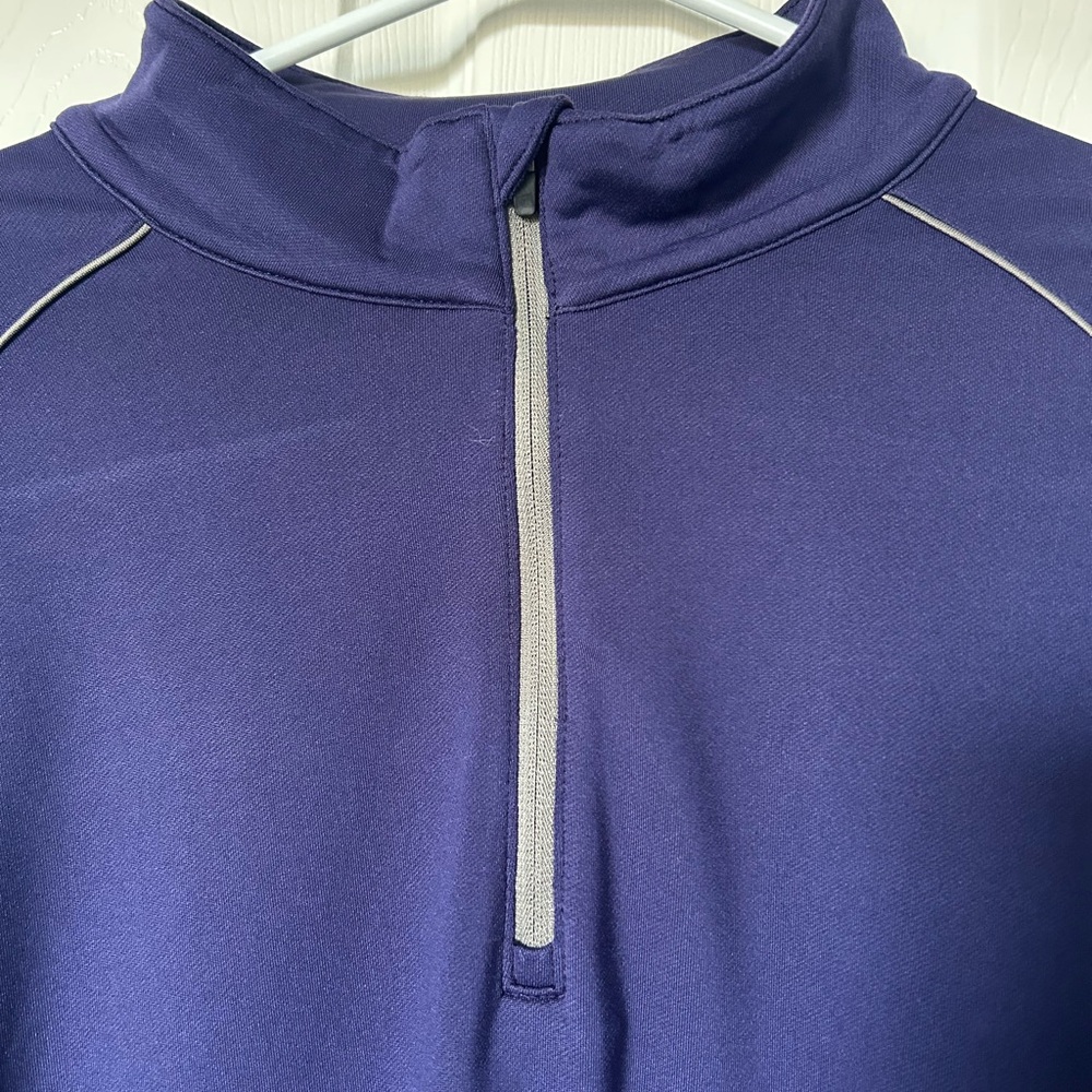 Gordon Cooper Golf 1/4 Zip Pullover Large Blue Performance Light Sweater - Picture 2 of 6